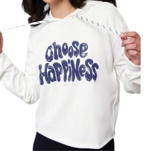 Spiritual Gangster Choose Happiness Cropped Hoodie Size XL